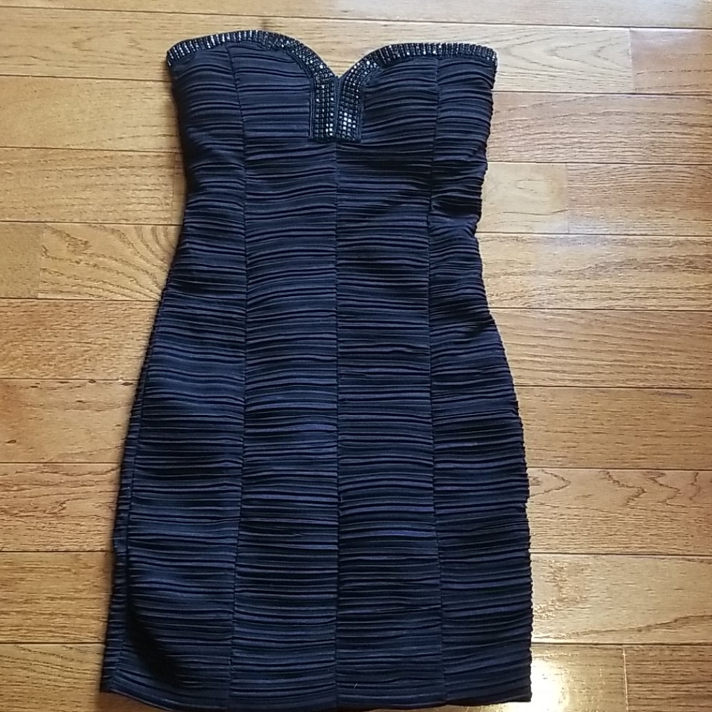 Black dress w beads